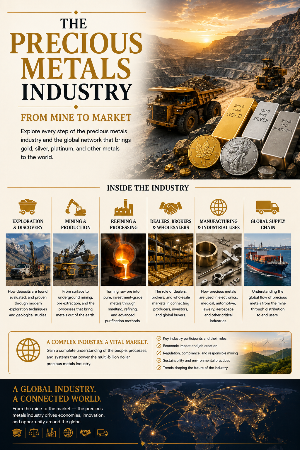 The precious metals industry from mine to market